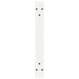 Berkfield Home Coffee Table Legs 2 pcs White 50x(42-43.3) cm Steel - thumbnail 7