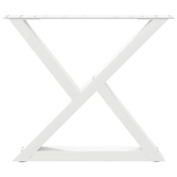 Berkfield Home Coffee Table Legs 2 pcs White 50x(42-43.3) cm Steel - thumbnail 5