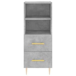Berkfield Home Highboard Concrete Grey 34.5x34x180 cm Engineered Wood - thumbnail 6