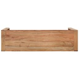 Berkfield Home Console Table 110x30x76 cm Solid Wood Acacia in Brown - Size: 110 x 30 x 76 cm - thumbnail 4