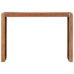 Berkfield Home Console Table 110x30x76 cm Solid Wood Acacia in Brown - Size: 110 x 30 x 76 cm - thumbnail 2