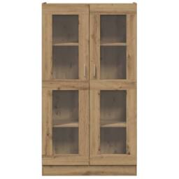Berkfield Home Highboard Artisan Oak 82.5x30.5x150 cm Engineered Wood in Brown - thumbnail 4