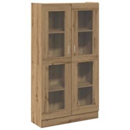 Berkfield Home Highboard Artisan Oak 82.5x30.5x150 cm Engineered Wood in Brown - thumbnail 1