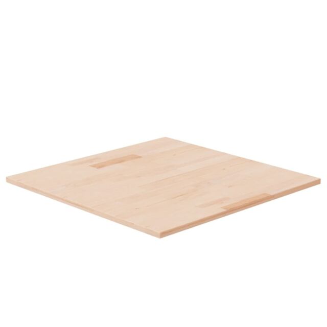 Berkfield Home Square Table Top 60x60x1.5 cm Untreated Solid Wood Oak in Brown - image 1