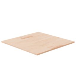 Berkfield Home Square Table Top 60x60x1.5 cm Untreated Solid Wood Oak in Brown - thumbnail 1