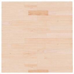 Berkfield Home Square Table Top 60x60x1.5 cm Untreated Solid Wood Oak in Brown - thumbnail 2