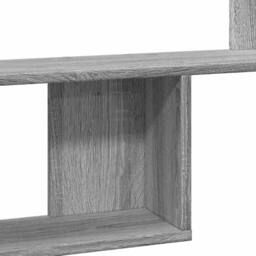 Berkfield Home Wall Shelf Grey Sonoma 100x15x70 cm Engineered Wood - Size: 100 x 15 x 70 cm - thumbnail 7