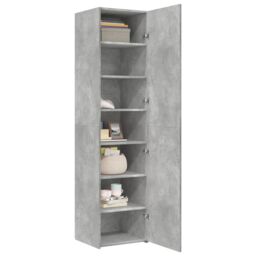 Berkfield Home Highboard Concrete Grey 45x42.5x185 cm Engineered Wood - thumbnail 3