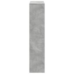 Berkfield Home Room Divider Bookcase 4-Tier Old Wood 143.5x29x143.5 cm Wood in Grey - thumbnail 6