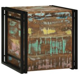 Berkfield Home Storage Chests Multicolor 50 x 50 x 50 cm Solid Reclaim wood in Brown - thumbnail 7