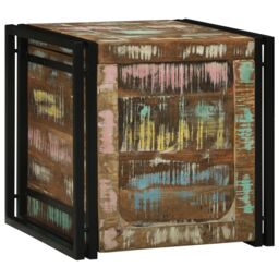 Berkfield Home Storage Chests Multicolor 50 x 50 x 50 cm Solid Reclaim wood in Brown - thumbnail 1