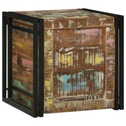 Berkfield Home Storage Chests Multicolor 50 x 50 x 50 cm Solid Reclaim wood in Brown - thumbnail 3