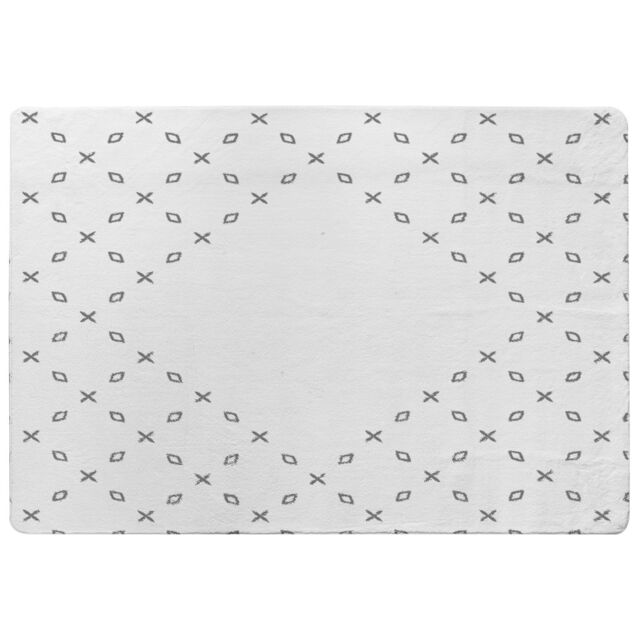 Benjamin Tate Design Crosses & Diamonds Designer Rug in Natural - Size: Large - image 1