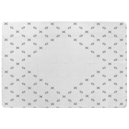 Benjamin Tate Design Crosses & Diamonds Designer Rug in Natural - Size: Large - thumbnail 1