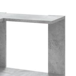 Berkfield Home Corner Bookcase 3-Tier Concrete Grey 50x50x102 cm Engineered Wood - Size: 50 x 50 x 102 cm - thumbnail 7