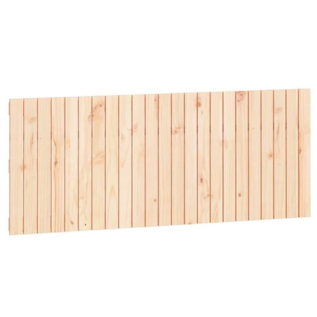 Berkfield Home Wall Headboard 147x3x60 cm Solid Wood Pine in Light Brown - Size: 147 x 3 x 60 cm - image 1