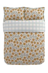 Sanderson 'Anaar' Cotton Duvet Cover Set in Light Beige - Size: Super King - thumbnail 3