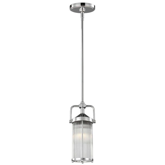 Loops IP44 Ceiling Pendant Light Secure Glass Tube Shades in Rows Chrome LED G9 3.5W in Clear