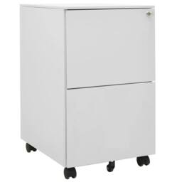 Berkfield Home Mobile File Cabinet Light Grey 39x45x67 cm Steel - Size: 39 x 45 x 67 cm - thumbnail 2