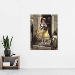 "Artery8 Wilhelm Marstrand An Italian Woman Goes to Carnival Wall Art Print - Size: W12"" x H16""" - thumbnail 4
