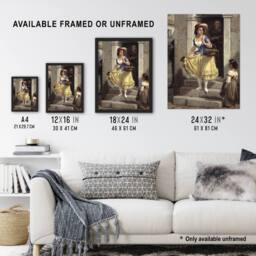 "Artery8 Wilhelm Marstrand An Italian Woman Goes to Carnival Wall Art Print - Size: W12"" x H16""" - thumbnail 3