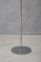 Orsina Chrome Floor Lamp With White Glass Shades, Sleek Metal Frame With Sturdy Base, Modern Floor Lighting in Silver - thumbnail 3