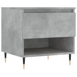 Berkfield Home Coffee Table Concrete Grey 50x46x50 cm Engineered Wood - Size: 50 x 46 x 50 cm - thumbnail 2