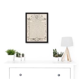 Artery8 Gettysburg Address Abraham Lincoln USA President A4 Artwork Framed Wall Art Print in Black - thumbnail 2