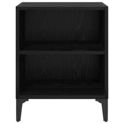 Berkfield Home Bedside Cabinets 2 pcs Black Oak 40x30x50 cm Engineered Wood - Size: 40 x 30 x 50 cm - thumbnail 6
