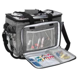 Nordara Portable Knitting Crochet Storage Bag Needle Organizer in Grey