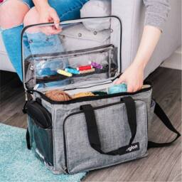 Nordara Portable Knitting Crochet Storage Bag Needle Organizer in Grey - thumbnail 3