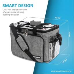 Nordara Portable Knitting Crochet Storage Bag Needle Organizer in Grey - thumbnail 2