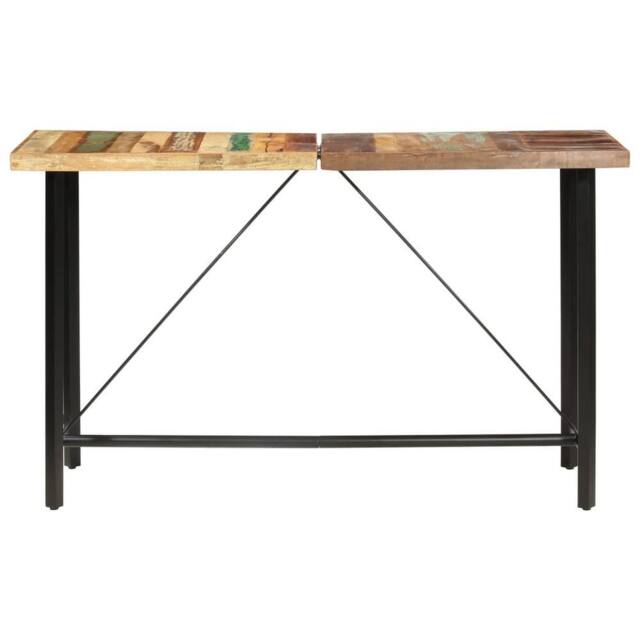 Berkfield Home Bar Table 180x70x107 cm Solid Reclaimed Wood in Brown - Size: 180 x 70 x 107 cm - image 1