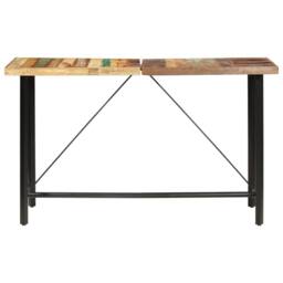 Berkfield Home Bar Table 180x70x107 cm Solid Reclaimed Wood in Brown - Size: 180 x 70 x 107 cm - thumbnail 1