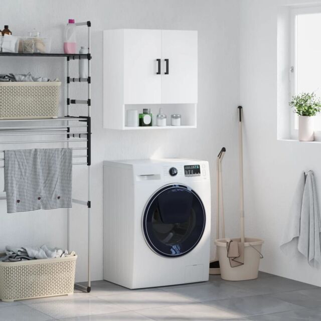 Berkfield Home Wall Cabinet White 60x31x70 cm Engineered Wood - Size: 60 x 31 x 70 cm - image 1