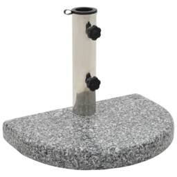 Berkfield Home Parasol Base Granite 10 kg Curved Grey