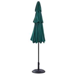 Wyld and Coco Market Garden Emerald Green Parasol 285cm Octagonal Crank Umbrella - thumbnail 5