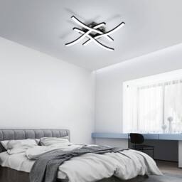 Goeco LED Ceiling Light, 24 W, Ceiling Light LED Modern, 6500 K in Black - thumbnail 3