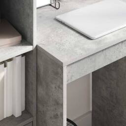 Berkfield Home Writing Desk Concrete grey Concrete 60 x 50 x 76 cm Simple - thumbnail 4