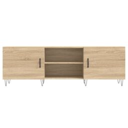 Berkfield Home TV Cabinet Sonoma Oak 150x30x50 cm Engineered Wood in Brown - Size: 150 x 30 x 50 cm - thumbnail 5