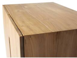 Vente-unique Wall-Hung Light Teak Vanity Unit - 80 Cm - SAWAN in Light Oak - thumbnail 7