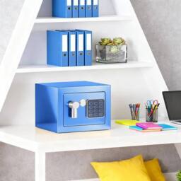 Hinsinc Blue 6L Safe Box Steel Electronic Digital Home - Size: 500mm - thumbnail 6