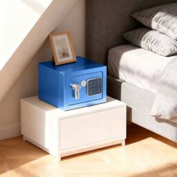 Hinsinc Blue 6L Safe Box Steel Electronic Digital Home - Size: 500mm - thumbnail 5