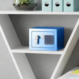 Hinsinc Blue 6L Safe Box Steel Electronic Digital Home - Size: 500mm - thumbnail 3