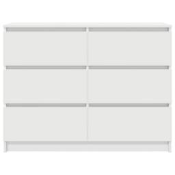 Berkfield Home Sideboard White 100x35x76 cm Engineered Wood - Size: 100 x 35 x 76 cm - thumbnail 6