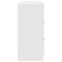 Berkfield Home Sideboard White 100x35x76 cm Engineered Wood - Size: 100 x 35 x 76 cm - thumbnail 7