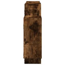 Berkfield Home Wall Shelf Smoked Oak 159x18x65 cm Engineered Wood in Brown - Size: 159 x 18 x 65 cm - thumbnail 5
