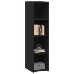 Berkfield Home Highboard Black 30x41x124 cm Engineered Wood - Size: 30 x 41 x 124 cm - thumbnail 3