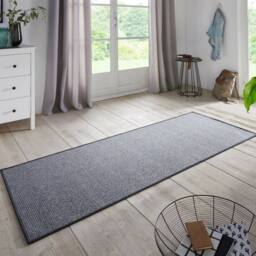 THE RUGS Loop Runner Rug Non Slip Polypropylene Easy Care Low Pile in Grey - Size: 67 cm x 150 cm - thumbnail 3