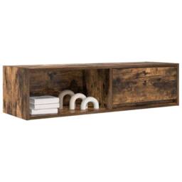 Berkfield Home TV Cabinets 2 pcs Smoked Oak 100x31x25.5 cm Engineered Wood in Brown - thumbnail 4